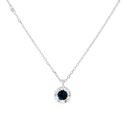 Laura Ashley Bowen Star Crystal Necklace in plated recycled brass with a crystal centre.