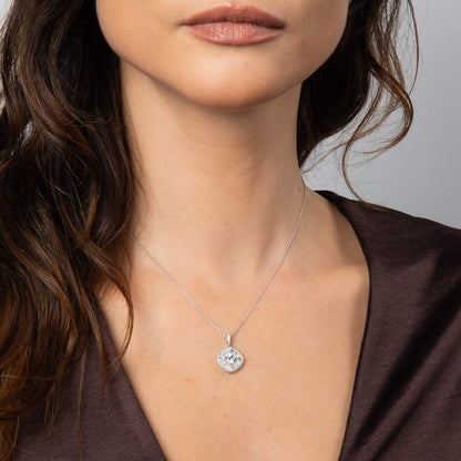 Diamonfire Pave Stippled Pendant-1