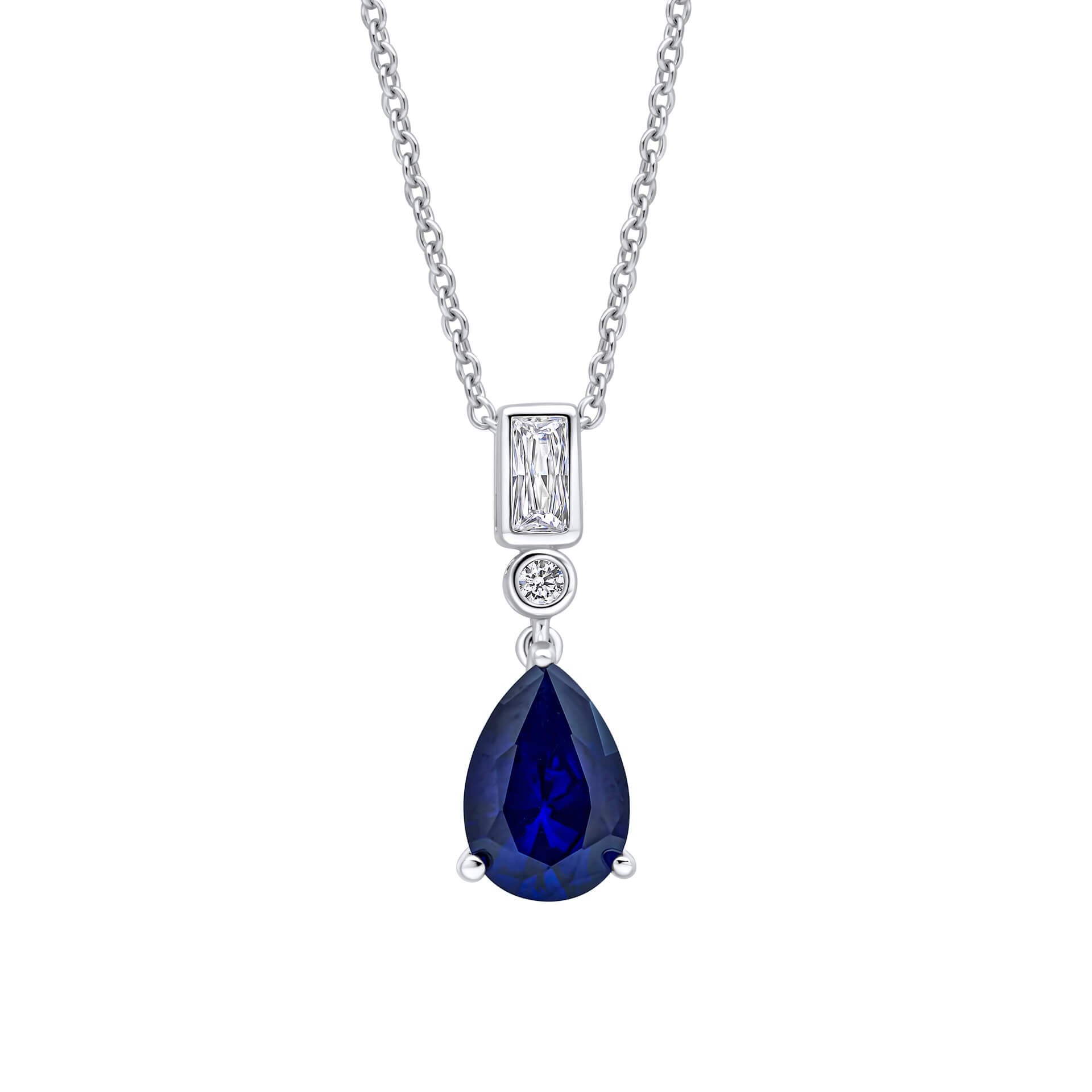 Diamonfire Bezel and Teardrop Pendant-0