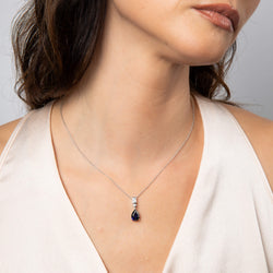 Diamonfire Bezel and Teardrop Pendant-1