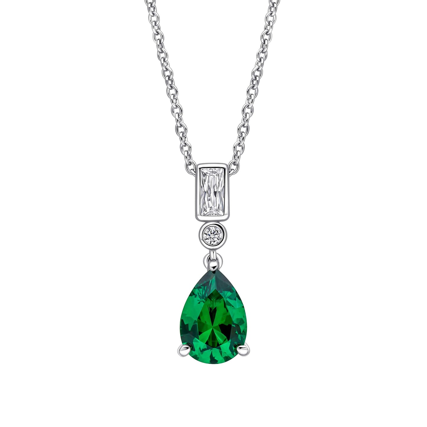 Diamonfire Bezel and Teardrop Pendant-3
