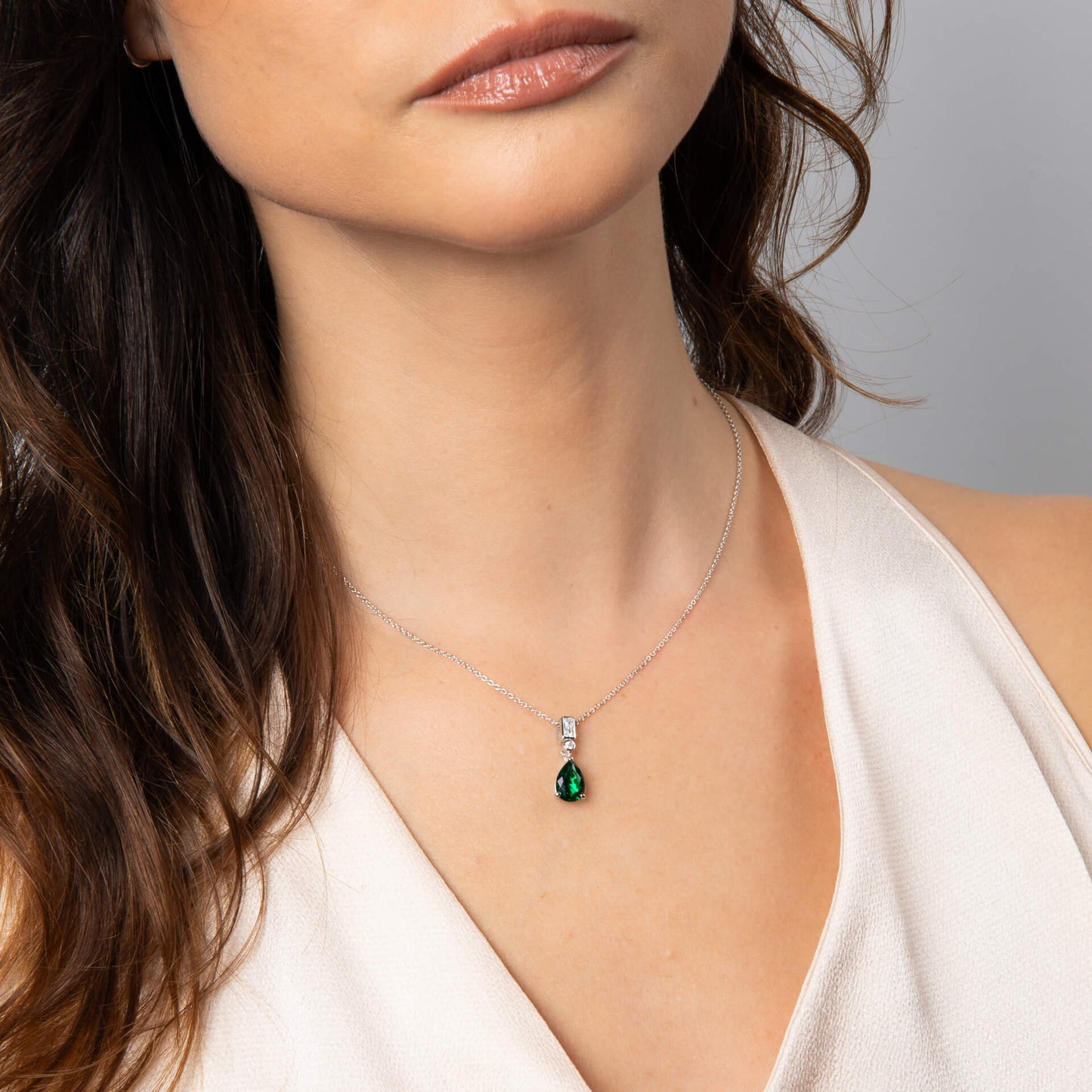 Diamonfire Bezel and Teardrop Pendant-4