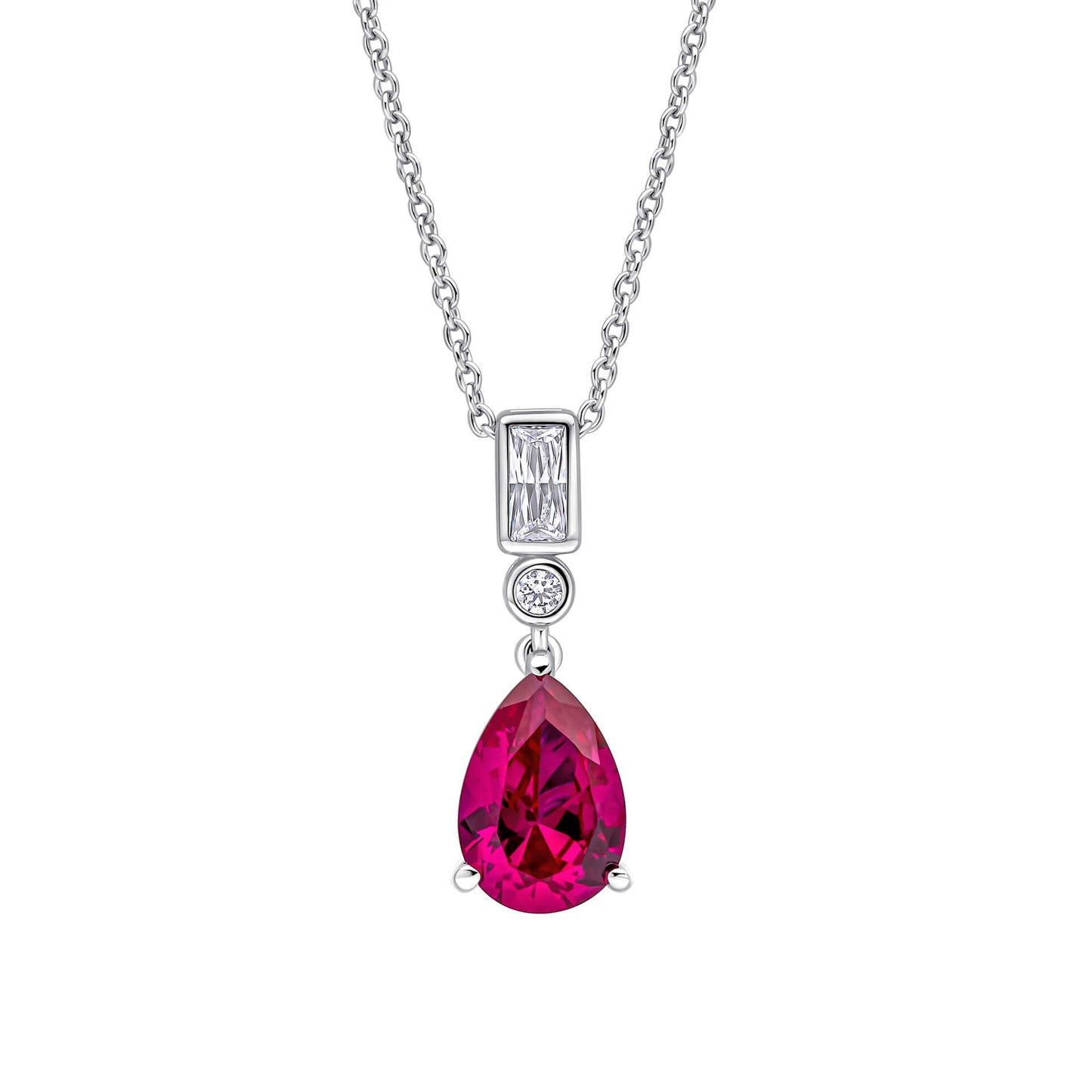 Diamonfire Bezel and Teardrop Pendant-5
