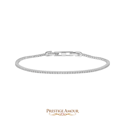Round Cut Zirconia Tennis Bracelet