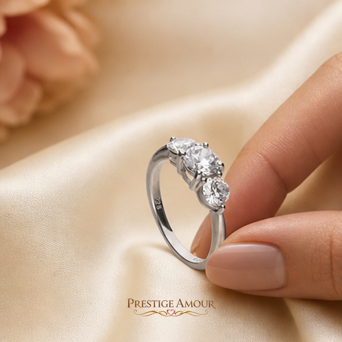 Trilogy Ring – Sterling Silver