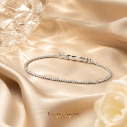 Diamonfire Round Cut Zirconia Tennis Bracelet