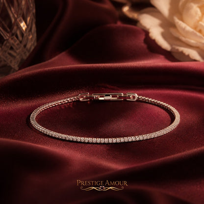 Diamonfire Round Cut Zirconia Tennis Bracelet