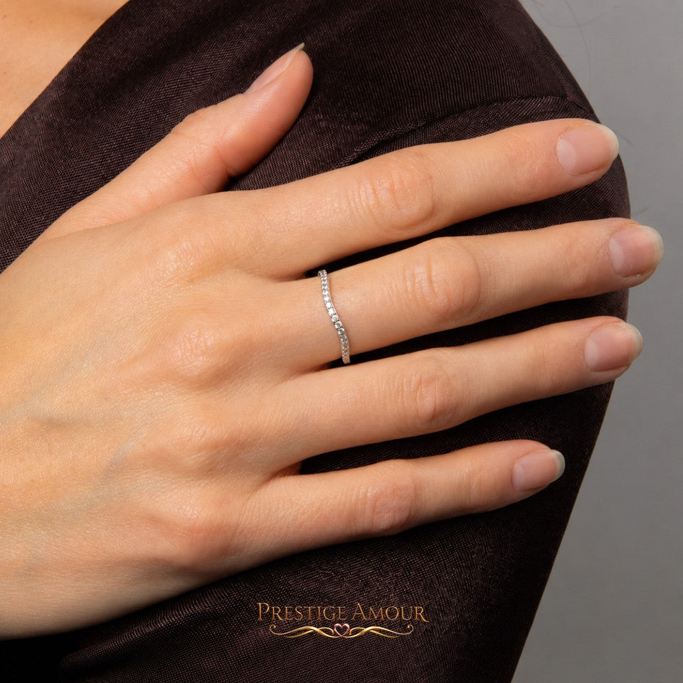 Diamonfire Zirconia Wave Cluster Ring