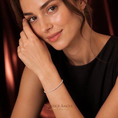 Diamonfire Round Cut Zirconia Tennis Bracelet