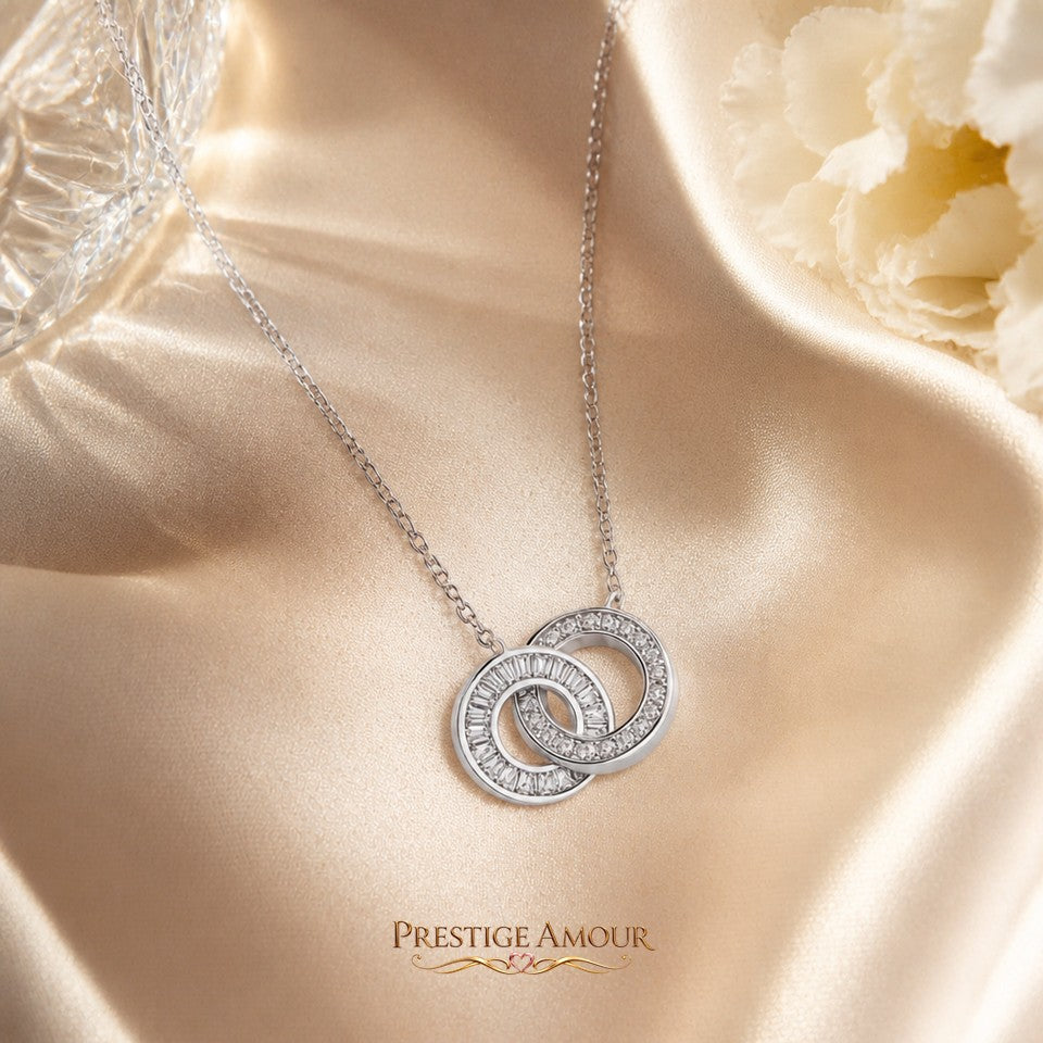 Diamonfire Linked Circles Necklace