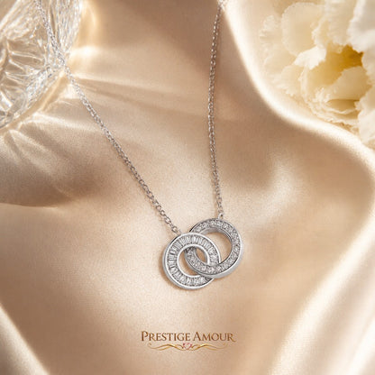 Diamonfire Linked Circles Necklace