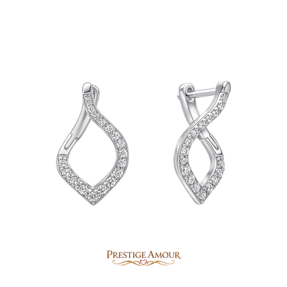 Cluster Cut Out Drop Earrings – Sterling Silver
