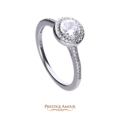 Round Cluster Ring – Sterling Silver