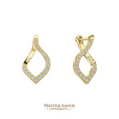 Cluster Cut Out Drop Earrings – Sterling Silver
