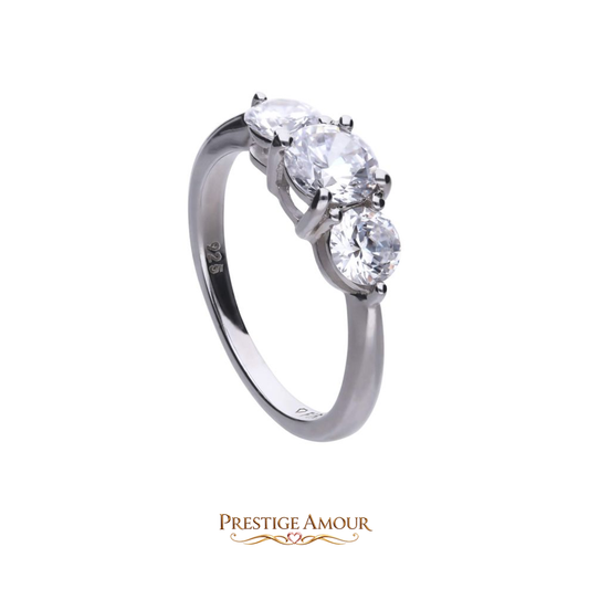 Trilogy Ring – Sterling Silver