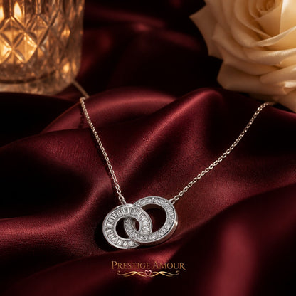 Diamonfire Linked Circles Necklace