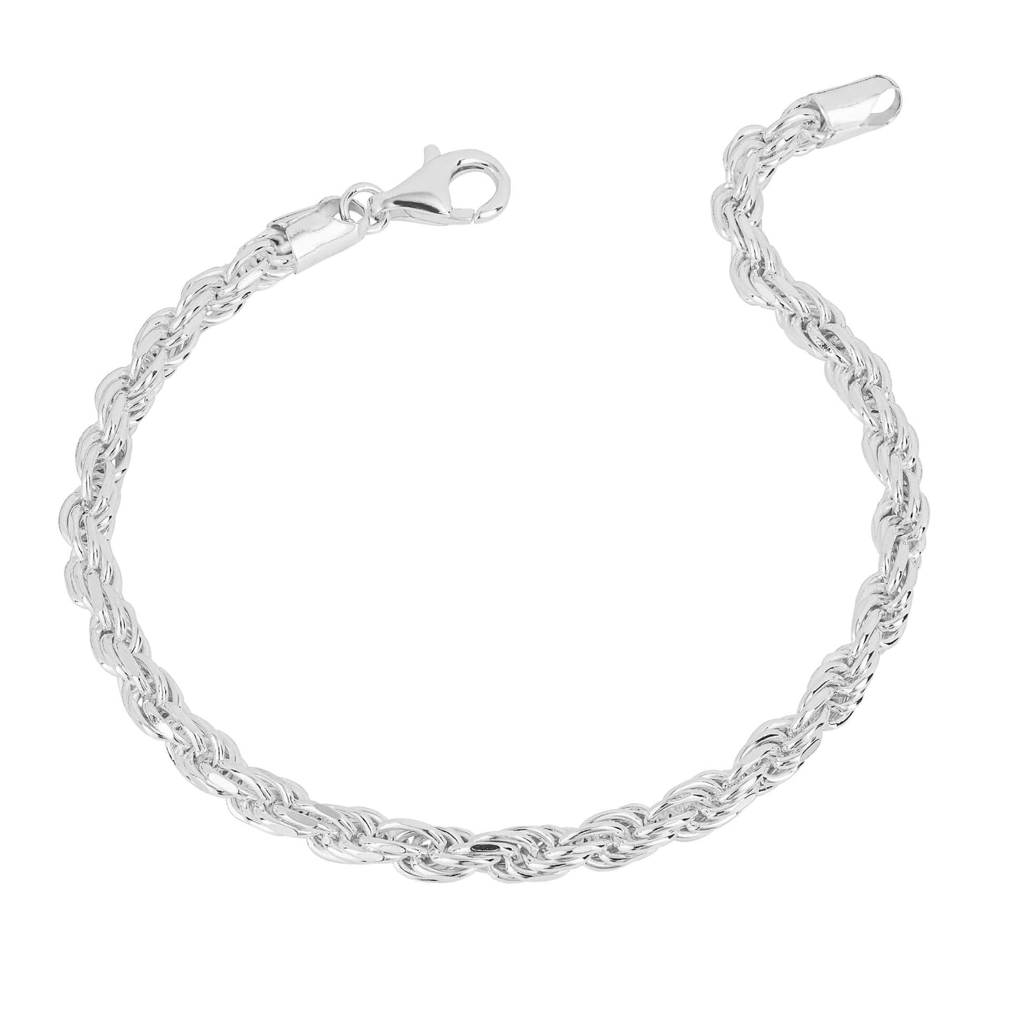 Beginnings Diamond Cut Rope Chain Bracelet-0