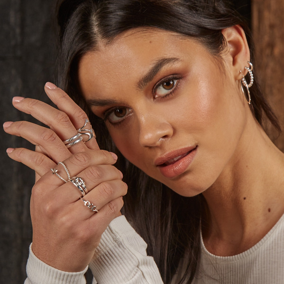 Beginnings Triple Heart Ring-1
