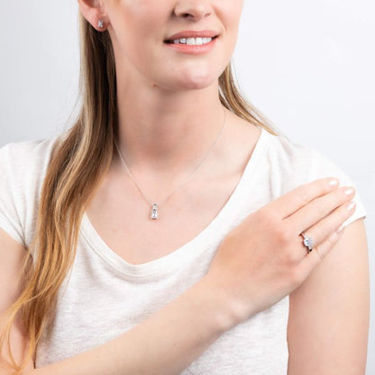 Emerald Cut Ring – Sterling Silver