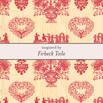 The Laura Ashley Firbeck Toile print that inspired the design.