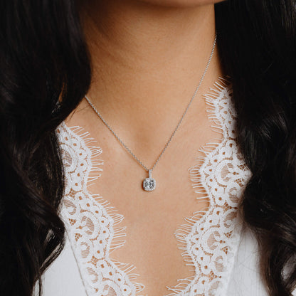 Diamonfire Square Pave Set Pendant-1