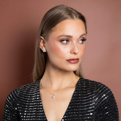 Oval Cluster Pendant – Sterling Silver