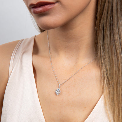 Oval Cluster Pendant – Sterling Silver
